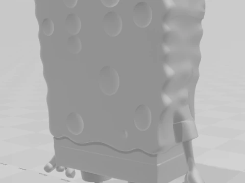 Bonecos 3d style manga anime sponge bob esponja style caricato 3D Print Model