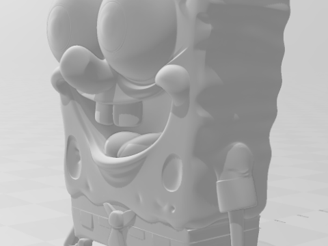 Bonecos 3d style manga anime sponge bob esponja style caricato 3D Print Model