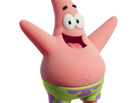 Bonecos 3D 风格漫画动漫海绵鲍勃帕特里克明星风格 caricato 3D 打印模型