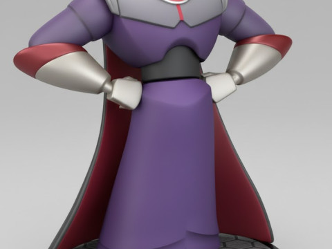 Bonecos 3d tarzı manga anime genel zurg tarzı karikatür 3D Baskı Modeli