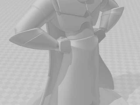 Bonecos 3d style manga anime general zurg style caricato 3D Print Model