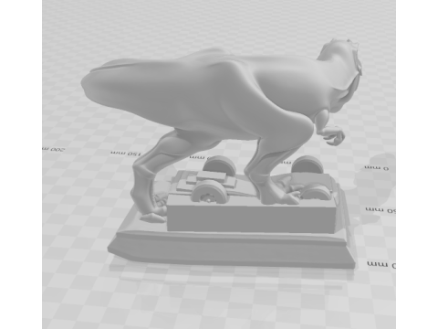 Bonecos 3d スタイル マンガ アニメ ティラノサウロ ジュラシック パーク スタイル カリカート 3Dプリントモデル