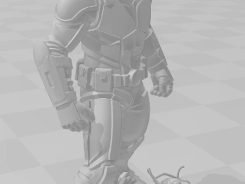Bonecos 3d style manga anime ant man homen formiga style caricato 3D Print Model