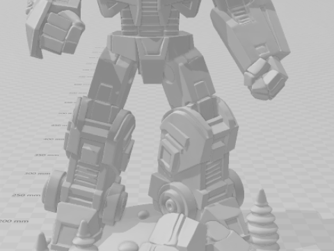 Bonecos 3d стиль манга аниме айронхайд трансформеры стиль карикато 3D Принт Модель