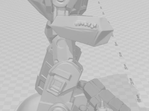 Bonecos 3d стиль манга аниме айронхайд трансформеры стиль карикато 3D Принт Модель