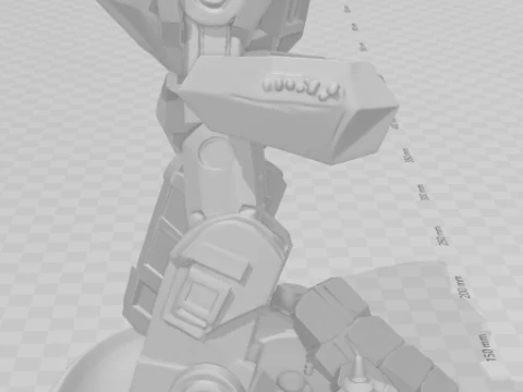 Bonecos 3d style manga anime ironhide transformers style caricato 3D Print Model