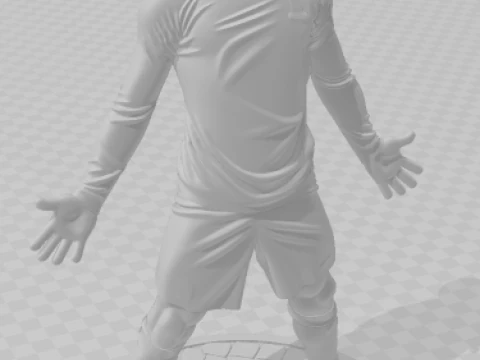 Bonecos 3d style manga anime soccer futebol cr7 style caricato 3D Print Model