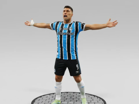 Bonecos 3d стиль манга аніме футбол futebol suarez стиль caricato 3D Принт Модель