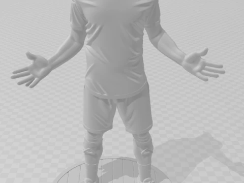 Bonecos 3d style manga anime soccer futebol zlatan ibrahimovic style caricato 3D Print Model
