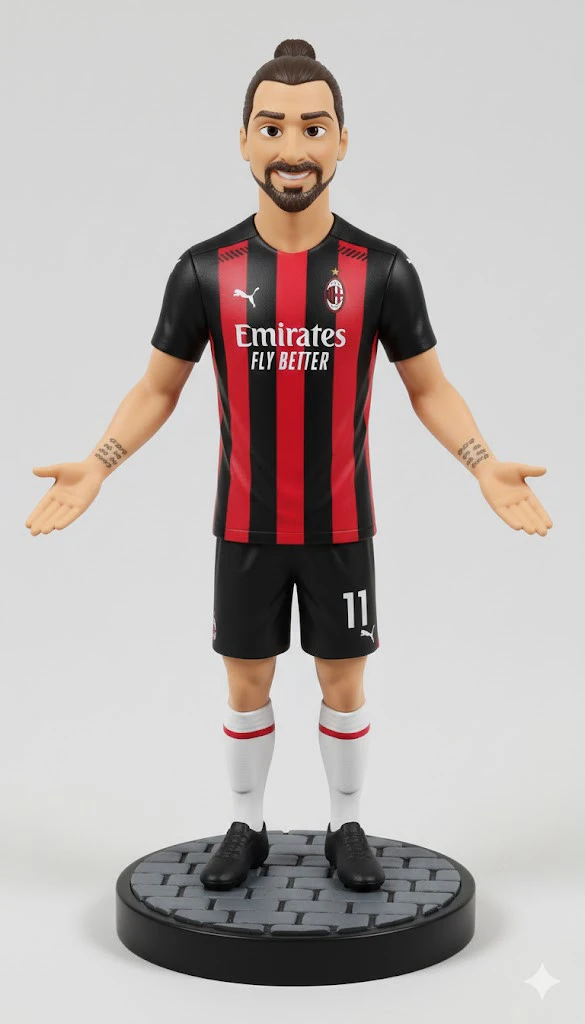 Bonecos 3d style manga anime soccer futebol zlatan ibrahimovic style caricato 3D Print Model .c4d .max .obj .3ds .fbx .stl .blend 