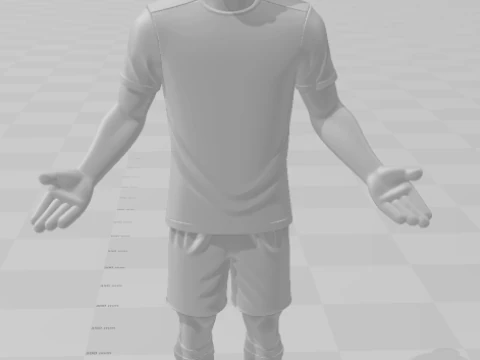 Bonecos 3d style manga anime soccer futebol zlatan ibrahimovic style caricato 3D Print Model