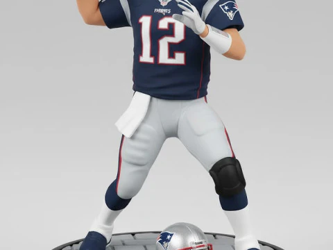 Bonecos 3d styl manga anime nfl tom brady style caricato Model do druku 3D