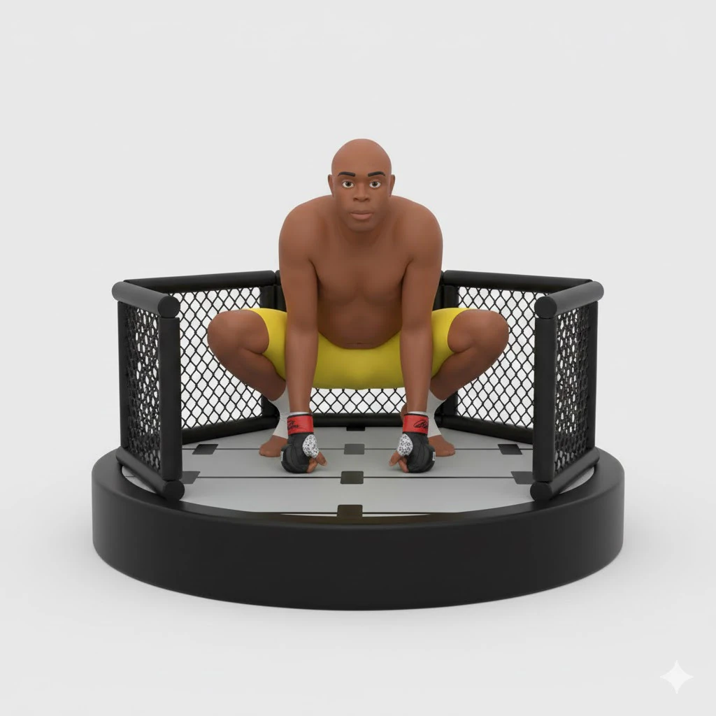 Bonecos 3d style manga anime anderson spider silva destruction octogono style caricato 3D Print Model .c4d .max .obj .3ds .fbx .stl .blend 
