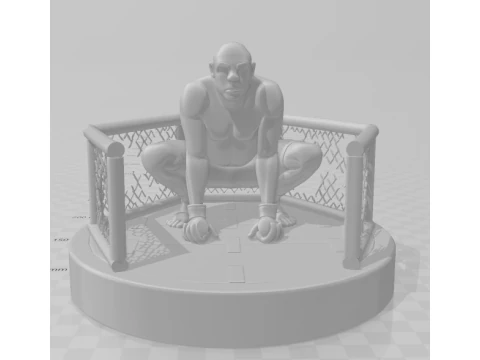 Bonecos 3d style manga anime anderson spider silva destruction octogono style caricato 3D Print Model