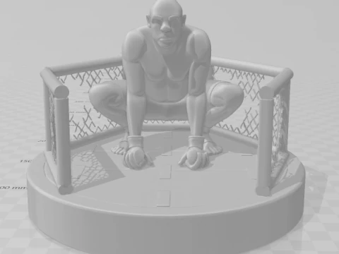 Bonecos 3d style manga anime anderson spider silva destruction octogono style caricato 3D Print Model