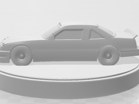 Bonecos estilo 3d mangá anime carro corrida dias de trovão estilo caricato Modelo de Impressão 3D