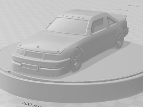 Bonecos estilo 3d mangá anime carro corrida dias de trovão estilo caricato Modelo de Impressão 3D