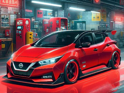 Bonecos 3d стиль манга аниме автогонки стиль листьев карикато 3D Принт Модель