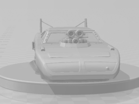 Bonecos 3d stil manga anime araba yarışı sürükle Nhra tarzı karikatür 3D Baskı Modeli