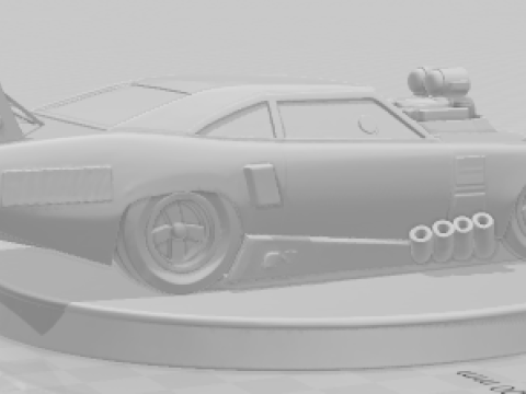 Bonecos 3d stil manga anime araba yarışı sürükle Nhra tarzı karikatür 3D Baskı Modeli