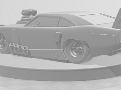 Bonecos 3d stil manga anime araba yarışı sürükle Nhra tarzı karikatür 3D Baskı Modeli