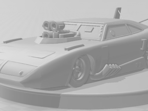 Bonecos 3d stil manga anime araba yarışı sürükle Nhra tarzı karikatür 3D Baskı Modeli