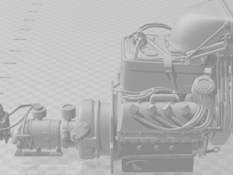 Bonecos 3d stil manga anime araba yarışı sürükle nhra motor tarzı karikatür 3D Baskı Modeli