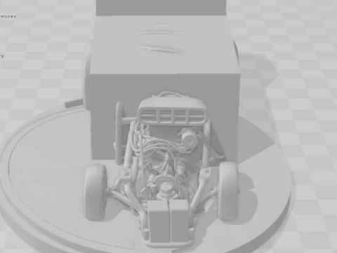 Bonecos 3d style manga anime car race drag nhra suport smartfone style caricato 3D Print Model