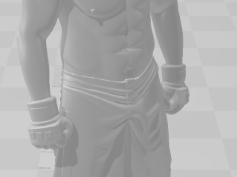 Bonecos 3d style manga anime fabricio vai cavalo werdum style caricato 3D Print Model