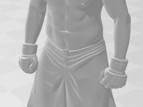 Bonecos 3d style manga anime fabricio vai cavalo werdum style caricato 3D Print Model