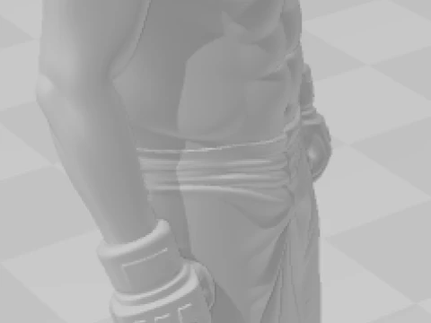 Bonecos 3d style manga anime fabricio vai cavalo werdum style caricato 3D Print Model