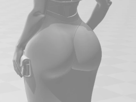 Bonecos 3d style manga anime women lolli style caricato 3D Print Model