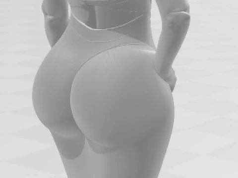 Bonecos 3d style manga anime women lolli style caricato 3D Print Model