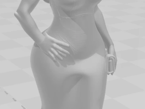 Bonecos 3d style manga anime women lolli style caricato 3D Print Model