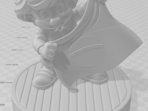 Bonecos 3d style manga anime seninha ayrton senna style caricato 3D Print Model