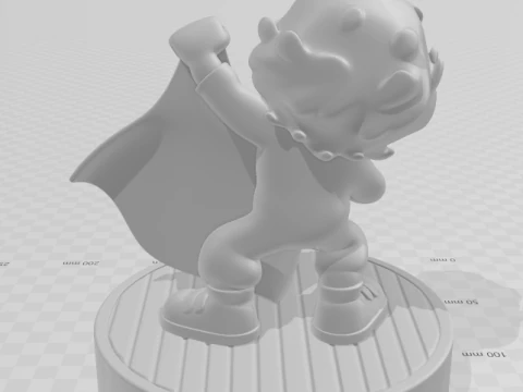 Bonecos 3d style manga anime seninha ayrton senna style caricato 3D Print Model
