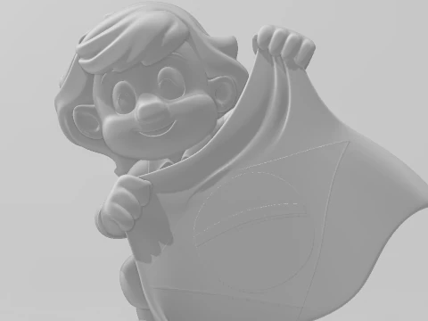 Bonecos 3d style manga anime seninha ayrton senna style caricato 3D Print Model