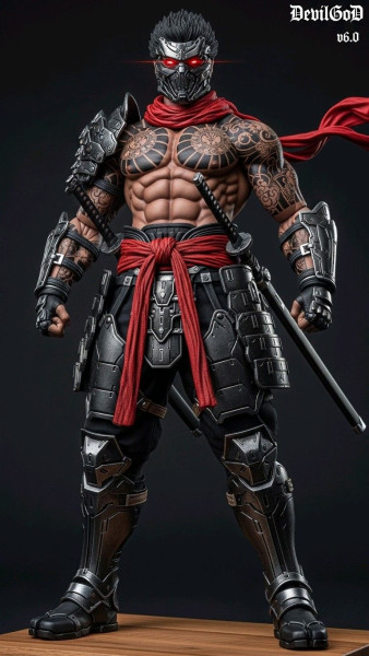 Bonecos estilo 3d mangá anime homens guerreiro guerreiro estilo caricato Modelo de Impressão 3D .c4d .max .obj .3ds .fbx .stl .blend 