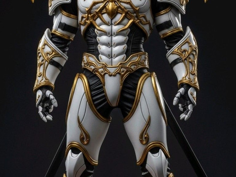 Bonecos 3D-Stil Manga Anime Männer Krieger Guerreiro Stil Caricato 3D Druckmodell