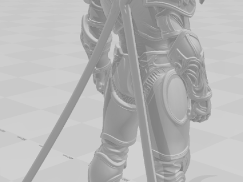 Bonecos estilo 3d mangá anime homens guerreiro guerreiro estilo caricato Modelo de Impressão 3D