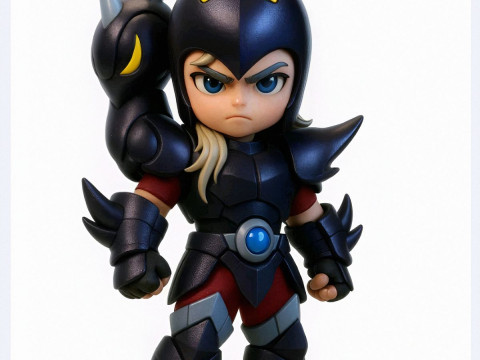 Bonecos 3d 스타일 만화 애니메이션 세인트 세이야 siegfried de dubhe 스타일 카리카토 3D 프린트 모델