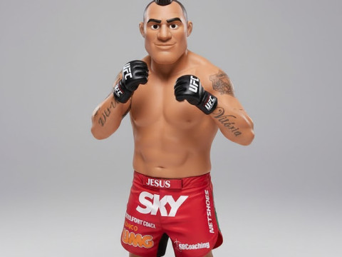 Bonecos 3d style manga anime ufc victor belfort style caricato 3D Print Model