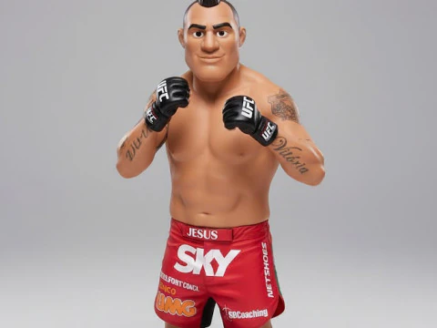 Bonecos 3d style manga anime ufc victor belfort style caricato 3D Print Model