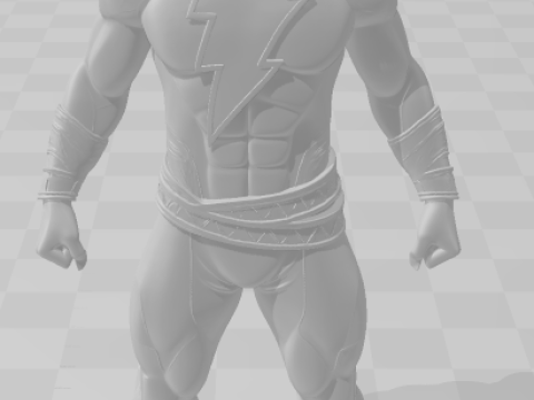 Bonecos 3d スタイル マンガ アニメ ブラック アダム スタイル カリカート 3Dプリントモデル