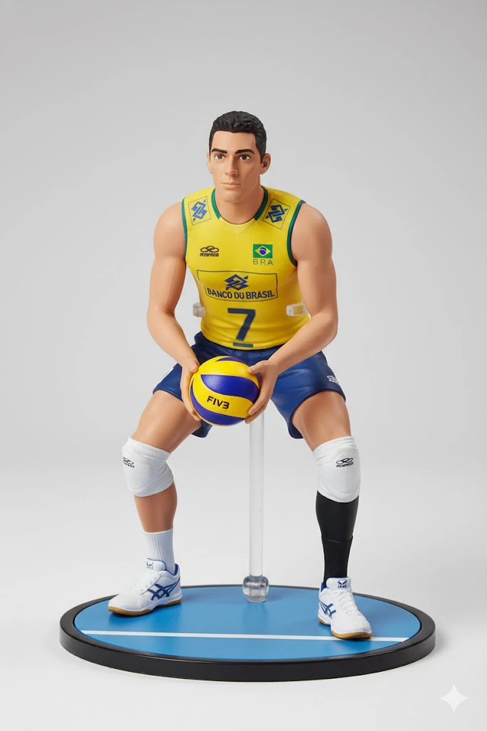 Bonecos 3d style manga anime giba volleyball style caricato 3D Print Model .c4d .max .obj .3ds .fbx .stl .blend 
