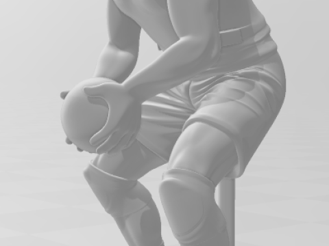 Bonecos gaya 3d manga anime giba gaya voli caricato Model Cetak 3D