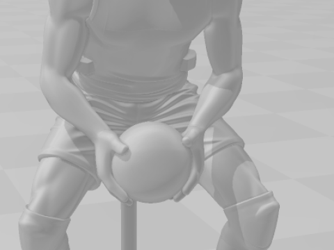 Bonecos gaya 3d manga anime giba gaya voli caricato Model Cetak 3D