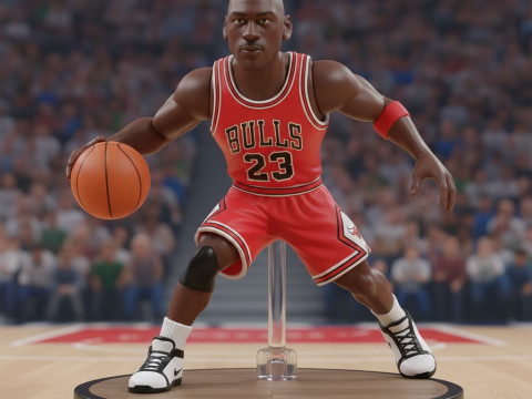 Bonecos 3d スタイル マンガ アニメ マイケル ジョーダン スタイル カリカート 3Dプリントモデル