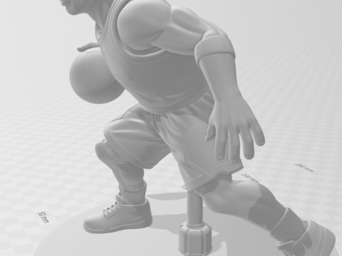Bonecos estilo 3d manga anime estilo michael jordan caricato Modelo de impresión 3D