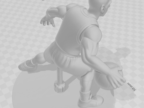 Bonecos estilo 3d manga anime estilo michael jordan caricato Modelo de impresión 3D